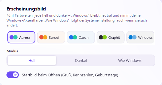 Farbwelten und Modus